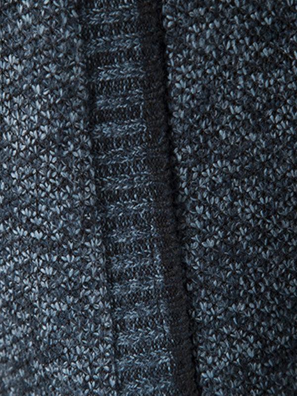 Knitted Collar Stand Men Cardigan - Cardigan Sweater - LeStyleParfait