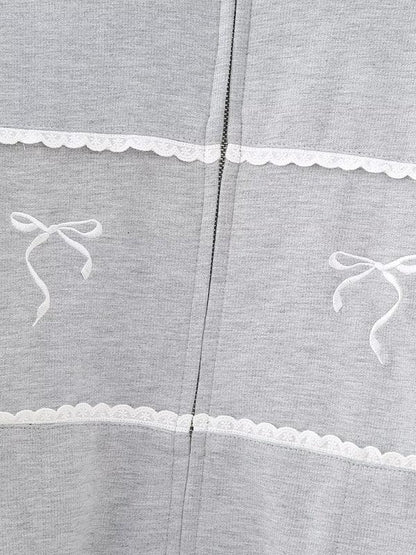 Lace Embroidered Women Sweatshirt - Women Sweatshirt - LeStyleParfait