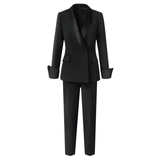 Ladies Tuxedo Pantsuit - Tuxedo Suit - LeStyleParfait