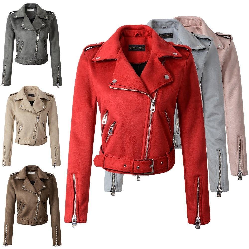 Lady Biker Suede Leather Jacket - Leather Jacket - LeStyleParfait