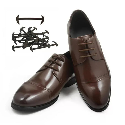 Leather No Tie Shoelaces For Dress Shoes 12pcs/set - Shoelaces - LeStyleParfait