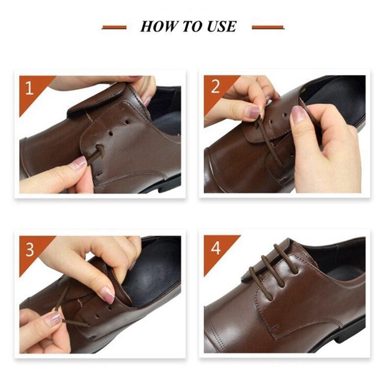 Leather No Tie Shoelaces For Dress Shoes 12pcs/set - Shoelaces - LeStyleParfait