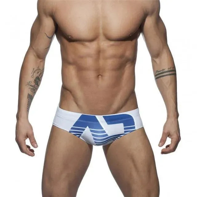 Letter Print Men Swim Briefs - Swim Brief - LeStyleParfait
