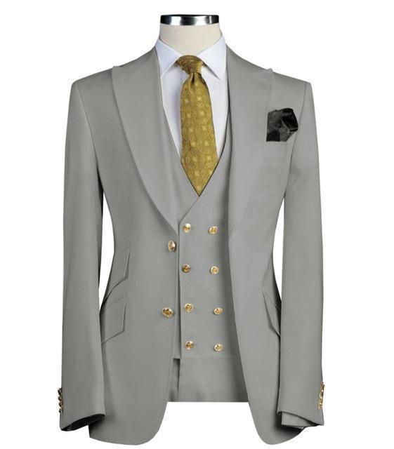 Lewis Three Piece Slim Fit Suit - Three Piece Suit - LeStyleParfait