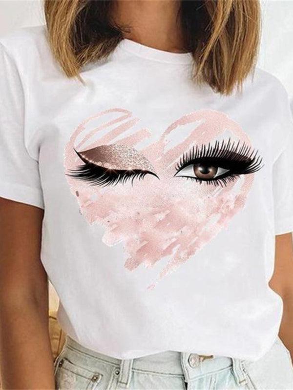 Lips Print Women T-Shirt - T-Shirts - LeStyleParfait