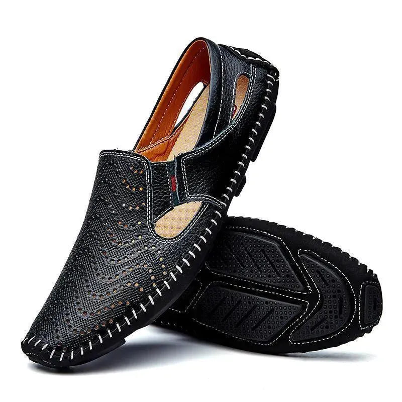 Loafers Genuine Leather Driving Flat Shoes - Loafer Shoes - LeStyleParfait