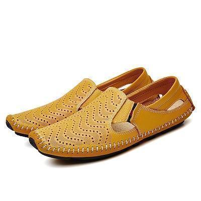 Loafers Genuine Leather Driving Flat Shoes - Loafer Shoes - LeStyleParfait