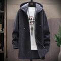 Long Hooded Cardigan Sweater For Men - Cardigan Sweater - LeStyleParfait