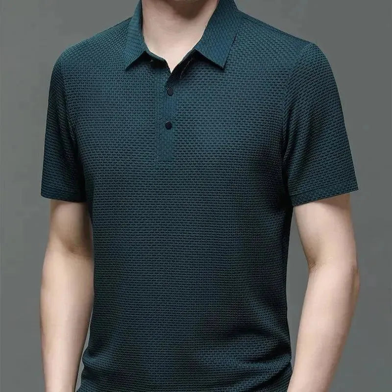 Loop-up Short-Sleeved Men Polo Shirt - Polo Shirt - LeStyleParfait