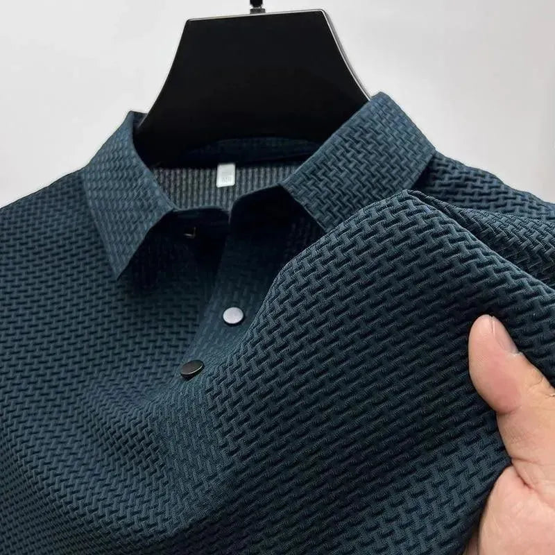Loop-up Short-Sleeved Men Polo Shirt - Polo Shirt - LeStyleParfait