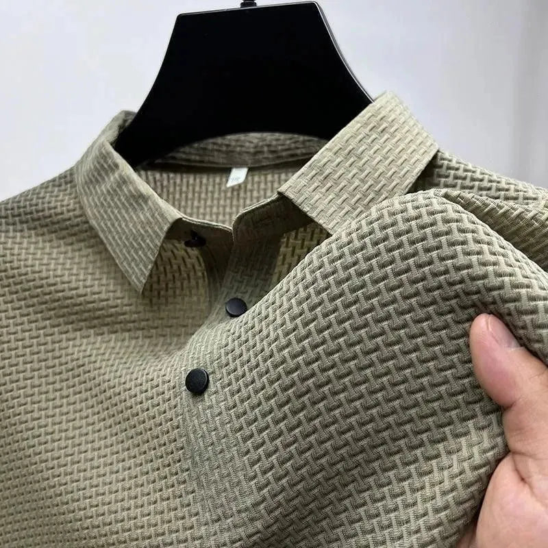Loop-up Short-Sleeved Men Polo Shirt - Polo Shirt - LeStyleParfait