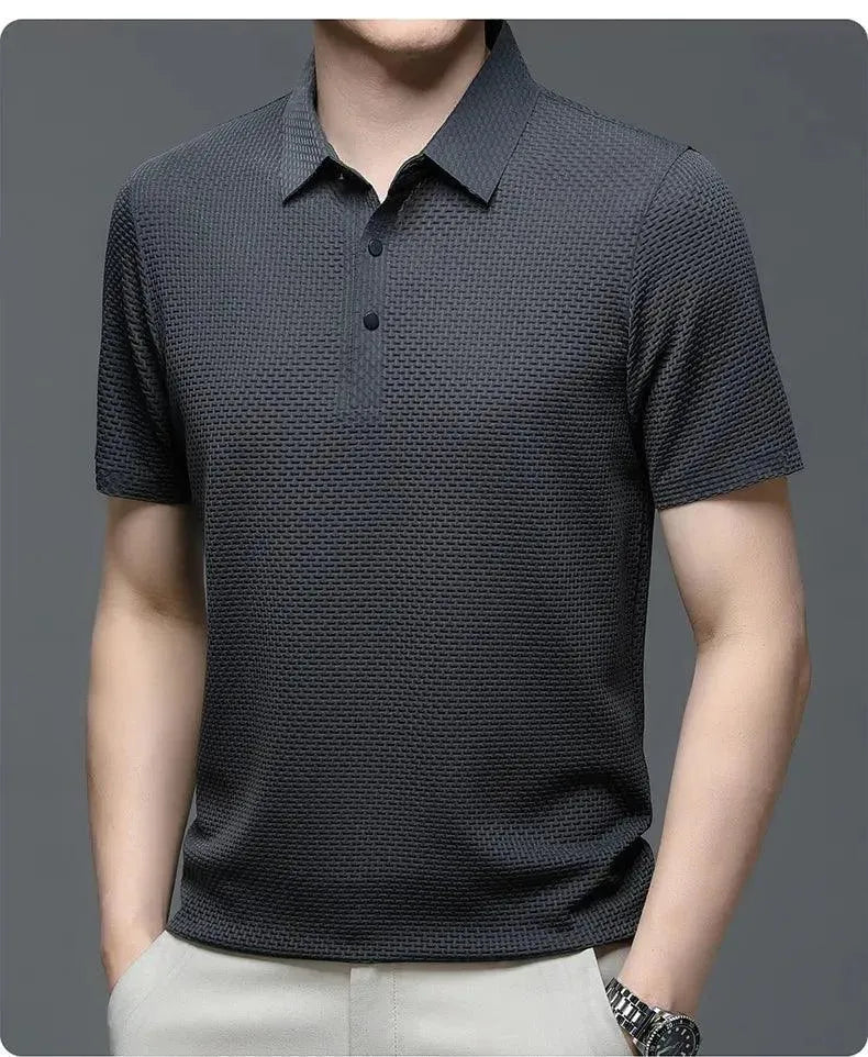 Loop-up Short-Sleeved Men Polo Shirt - Polo Shirt - LeStyleParfait