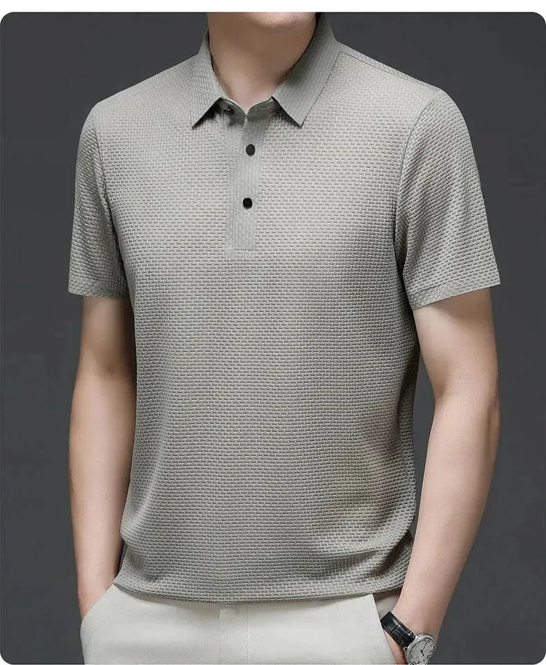Loop-up Short-Sleeved Men Polo Shirt - Polo Shirt - LeStyleParfait