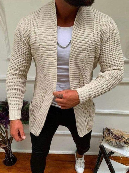 Loose Casual Knitted Men Cardigan Sweater - Cardigan Sweater - LeStyleParfait