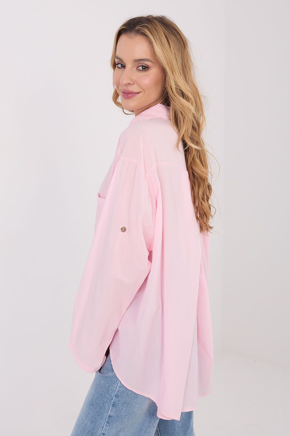 Loose Cotton Button Pocket Shirt-Women's Shirts-LeStyleParfait