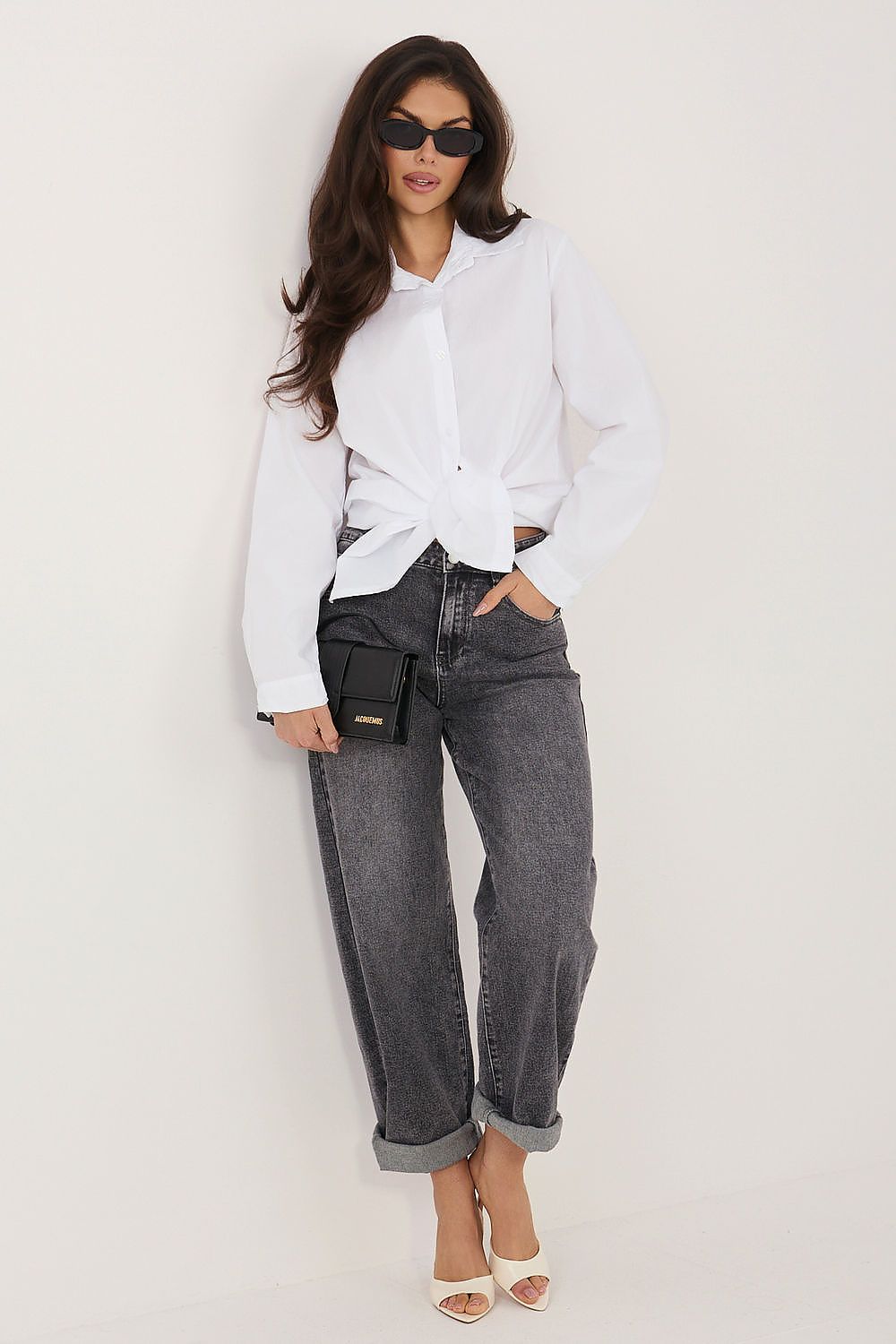 Loose Cotton Casual Women's Shirt-Women's Shirts-LeStyleParfait