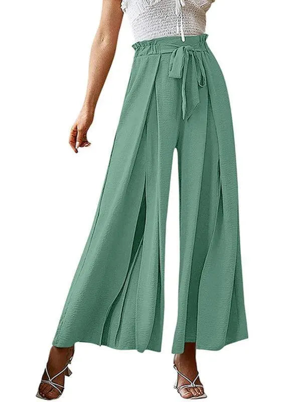 Loose Pleated Wide Leg Women pants - Women Pants - LeStyleParfait