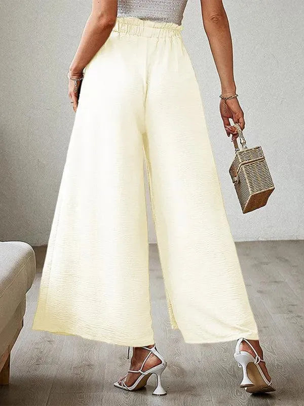 Loose Pleated Wide Leg Women pants - Women Pants - LeStyleParfait