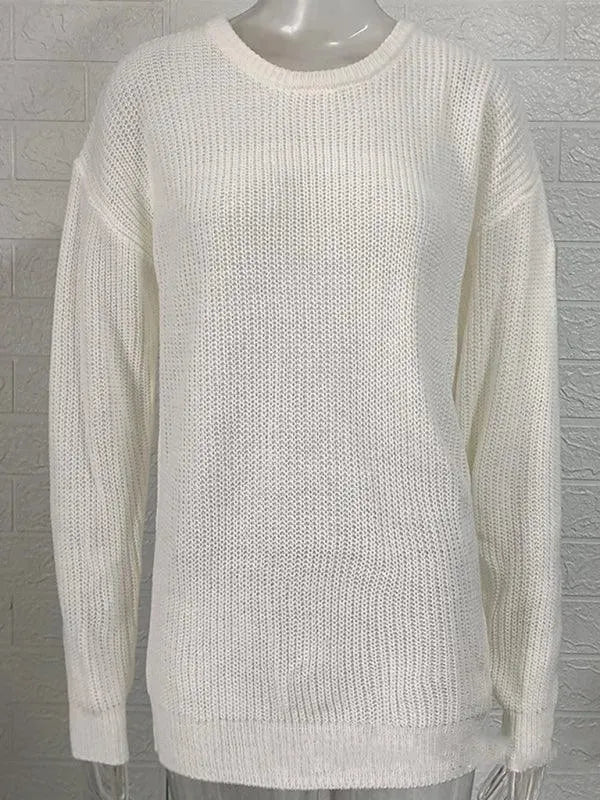 Loose Round Neck Men Pullover Sweater - Pullover Sweater - LeStyleParfait