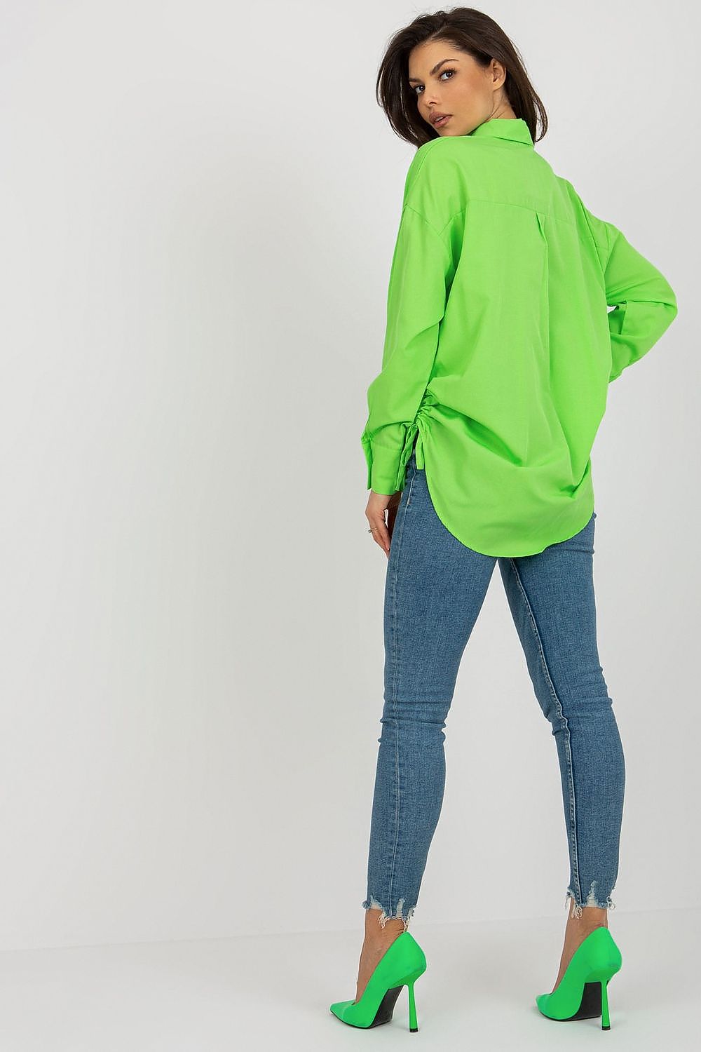 Loose Side Tie Women's Shirt-Women's Shirts-LeStyleParfait