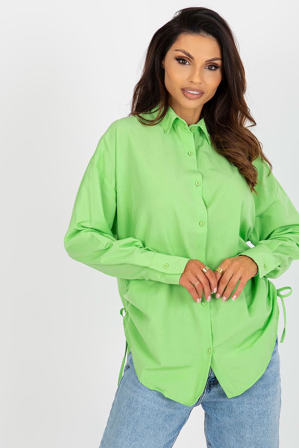 Loose Side Tie Women's Shirt-Women's Shirts-LeStyleParfait
