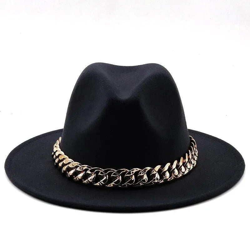 Luxury Fedora Hat With Chain - Fedora Hat - LeStyleParfait