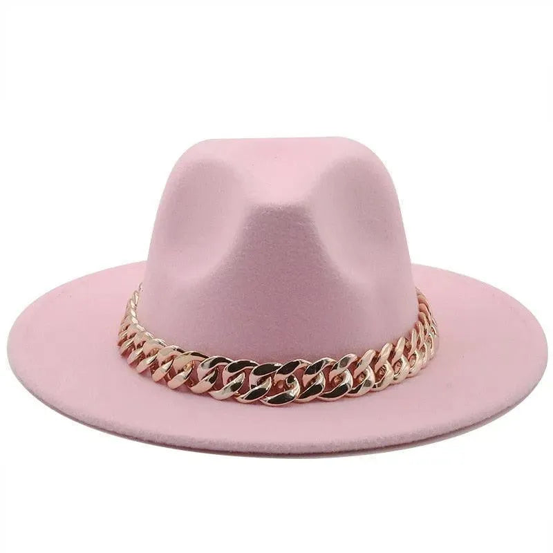 Luxury Fedora Hat With Chain - Fedora Hat - LeStyleParfait