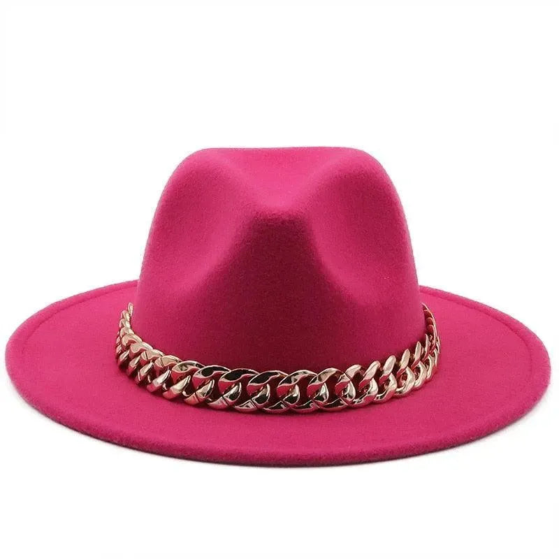 Luxury Fedora Hat With Chain - Fedora Hat - LeStyleParfait
