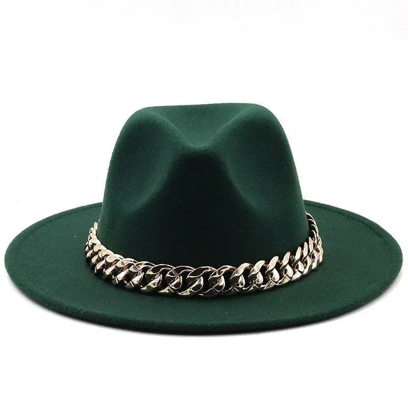 Luxury Fedora Hat With Chain - Fedora Hat - LeStyleParfait