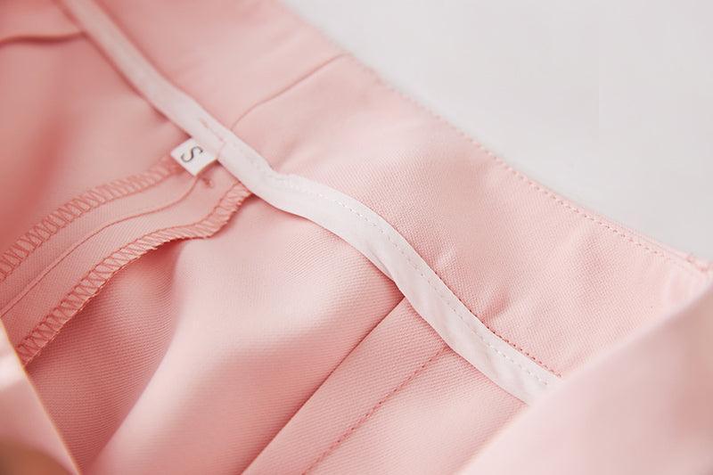 Luxury Pink Feather Pantsuit - Women Pant Suit - LeStyleParfait