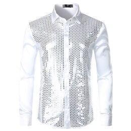 Luxury Sequins Silk Shirt For Men - Silk Shirt - LeStyleParfait