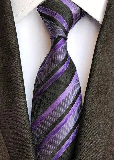 Luxury Silk Necktie, Striped, Plaid - Necktie | LeStyleParfait-Necktie