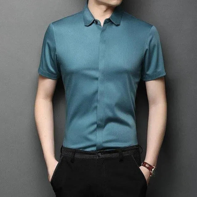 Lydon Short Sleeves Shirt For Men - Casual Shirt - LeStyleParfait