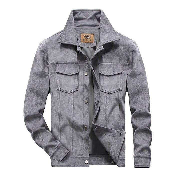 MacAnthony Suede Leather Jacket For Men - Leather Jacket - LeStyleParfait