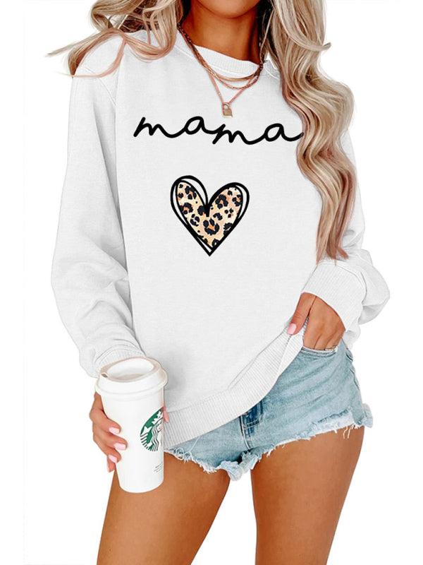 Mama Love Print Women Sweatshirt - Women Sweatshirt - LeStyleParfait