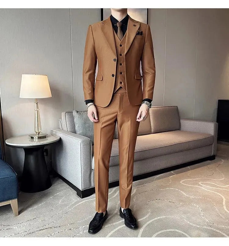 Marco Formal Business Three Piece Suit - Three Piece Suit - LeStyleParfait