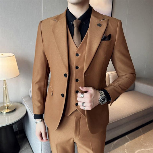 Marco Formal Business Three Piece Suit - Three Piece Suit - LeStyleParfait