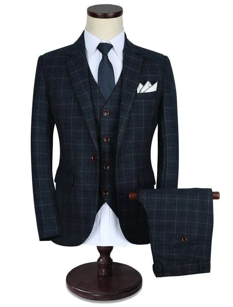 McCartney Three Piece Plaid Suit - Plaid Suit - LeStyleParfait