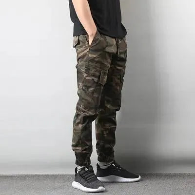 Men Cargo Pants, Drawstring - Men's Jeans - LeStyleParfait