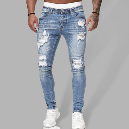 Men Distressed Skinny Jeans - Men's Jeans - LeStyleParfait