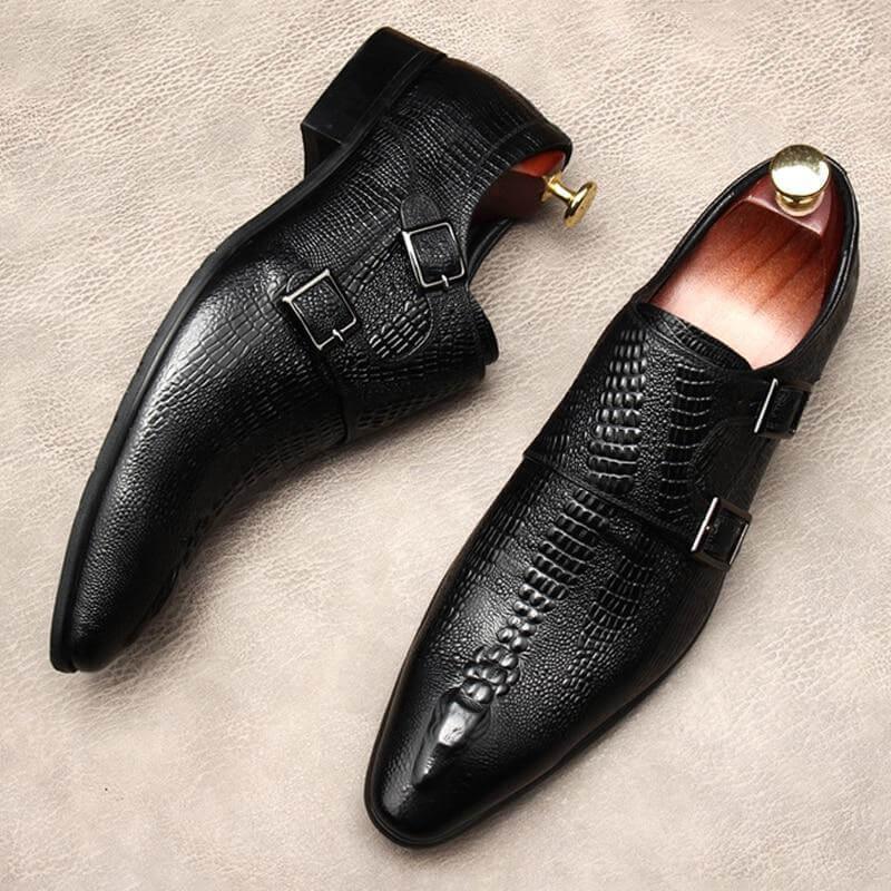 Men Dress Shoes - Antonio Double Monk Strap Shoes - Dress Shoes - LeStyleParfait