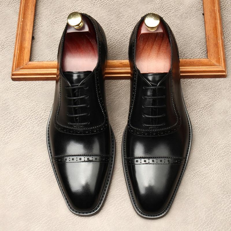 Men Dress Shoes - Russo Luxurious Oxford Shoes - Dress Shoes - LeStyleParfait