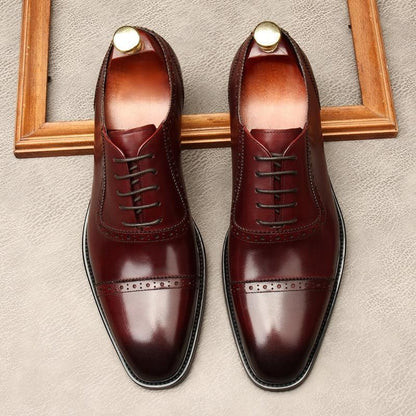 Men Dress Shoes - Russo Luxurious Oxford Shoes - Dress Shoes - LeStyleParfait