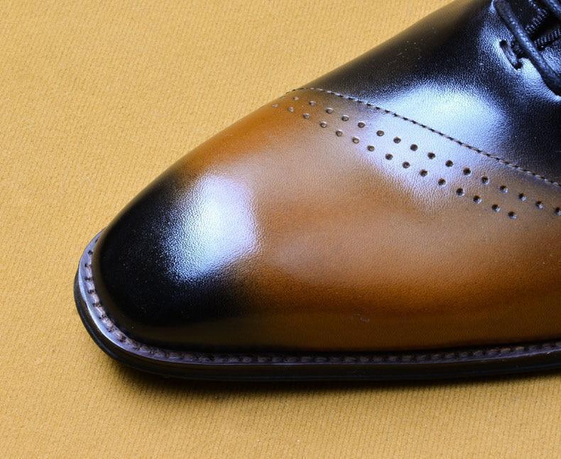 Men Dress Shoes - Salvatore Leather Oxford Shoes - Dress Shoes - LeStyleParfait