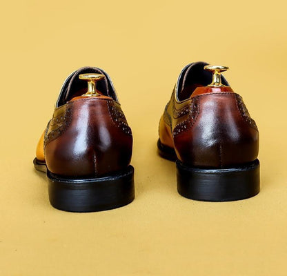 Men Dress Shoes - Timotio Leather Oxford Shoes - Dress Shoes - LeStyleParfait