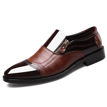 Men Dress Shoes - Zipper Oxford Shoes - Dress Shoes - LeStyleParfait
