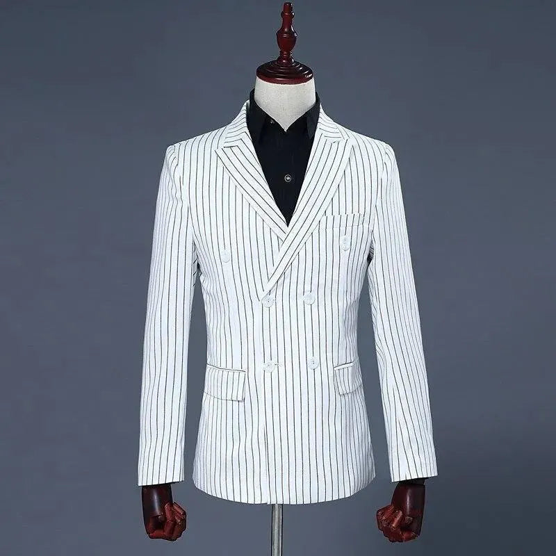 Birdman Two-Piece Striped Suit - Striped Suit - LeStyleParfait