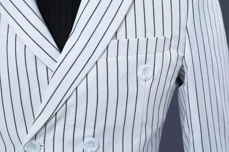 Birdman Two-Piece Striped Suit - Striped Suit - LeStyleParfait