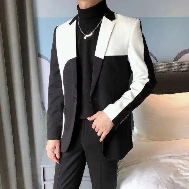Patchwork Suit - Men's Suit - LeStyleParfait