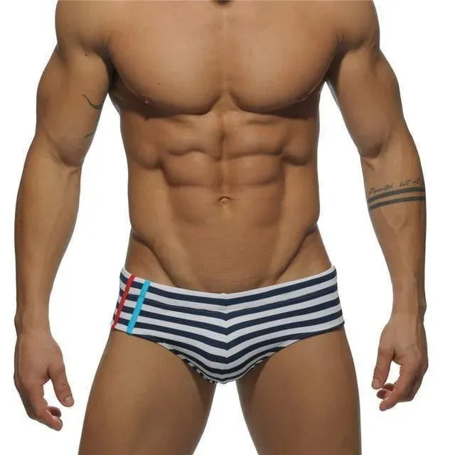 Men Geometric Swim Briefs fashion image